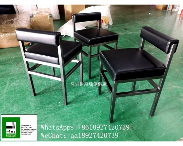 鐵藝椅子訂製，皮革吧椅，香港酒吧傢俬訂製，志達行防火證書吧凳，高吧凳，餐椅訂製